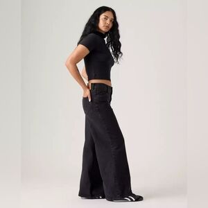 Levi's Black Wide-Leg Jeans